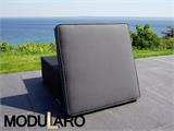Cushion Cover for square footstool for Modularo, Black