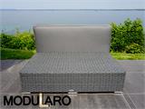 Cushion Cover for rectangular footstool for Modularo, Grey