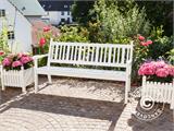 Garden Bench Hohenzollern, 3-Seater, 160 cm, White