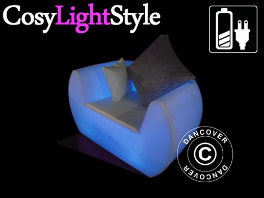 Cadeira de Lounge com Iluminação LED, Chill, 117x88x68cm