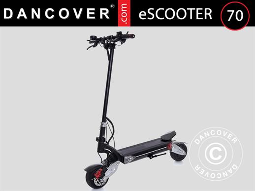 Scooter elétrica de 1600W/52V, alcance 65-70 km, Preta