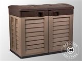 Garden Storage Box, 146x87x119 cm, Mocha/Brown
