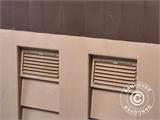Box porta attrezzi da Giardino, 146x87x119cm, Moca/Marone
