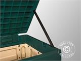 Box porta attrezzi da Giardino, 146x87x119cm, Verde/Panna