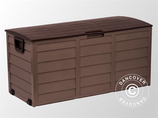 Garden Storage Box, 114x52x56 cm, Mocha/Brown