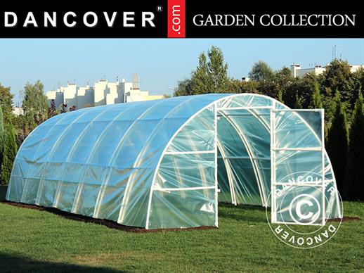 Polytunnel Greenhouse 140, 3x8.4x1.9 m, 25.2 m², Transparent