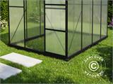 Greenhouse polycarbonate, 4.75 m², 1.9x2.5x2.07 m, Black