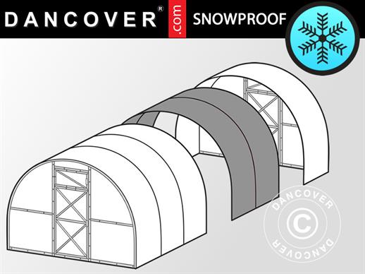 Greenhouse Polycarbonate Extension, Strong, 6 m², 3x2 m, Silver