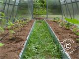 Greenhouse, raised steel bed, 1x2m, Silver 
