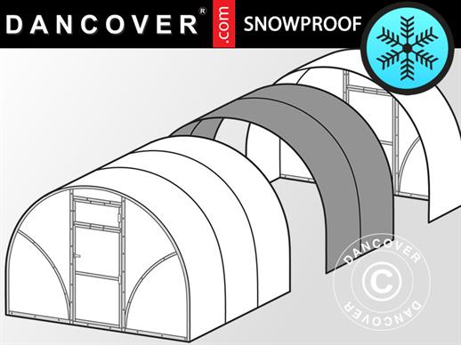 Greenhouse Polycarbonate Extension, TITAN Arch 90, 6 m², 3x2 m, Silver