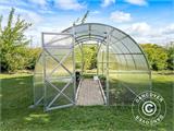 Greenhouse polycarbonate TITAN Arch 60, 12 m², 3x4 m, Silver