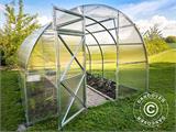 Greenhouse polycarbonate TITAN Arch 60, 12 m², 3x4 m, Silver