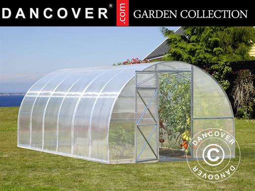 Greenhouse polycarbonate TITAN Arch 60, 18 m², 3x6 m, Silver