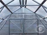 Invernadero comercial de policarbonato de 6mm TITAN Peak 240, 17,64m², 4,2x4,2m, Plateado