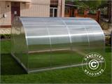 Greenhouse polycarbonate TITAN Arch+ 60, 12 m², 3x4 m, Silver