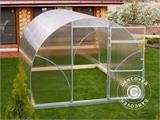 Greenhouse polycarbonate TITAN Arch+ 60, 18 m², 3x6 m, Silver