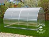 Greenhouse polycarbonate TITAN Arch 130, 18 m², 3x6 m, Silver