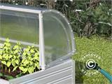 Mini greenhouse Cold Frame ASTRA 1.56 m², 0.89x1.75x0.80 m, Silver