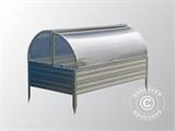 Minidrivhus kaldbenk ASTRA 1,56m², 0,89x1,75x0,80m, Sølv