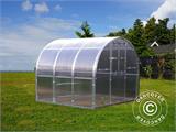 Greenhouse polycarbonate TITAN Arch 320, 6 m², 3x2 m, Silver