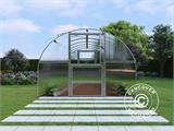 Invernadero  de policarbonato TITAN Arch 280, 18m², 3x6m, Plateado