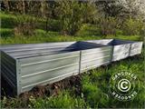 Wood Storage/Raised Garden Bed, 0.75x1.5x0.3 m, Silver