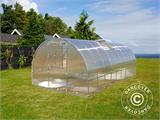 Greenhouse polycarbonate TITAN Arch+ 320, 18 m², 3x6 m, Silver
