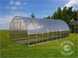 Greenhouse polycarbonate TITAN Arch+ 320, 18 m², 3x6 m, Silver