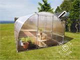 Greenhouse polycarbonate TITAN Arch+ 320, 24 m², 3x8 m, Silver