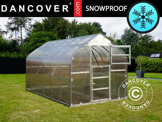 Greenhouse polycarbonate TITAN Dome 320, 10 m², 2.5x4 m, Silver