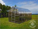 Växthus polykarbonat TITAN Dome 320, 10m², 2,5x4m, Silver