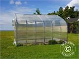 Drivhus polycarbonat TITAN Dome 320, 20m², 2,5x8m, Sølv Drivhus polycarbonat TITAN Dome 320, 20m², 2,5x8m, Sølv