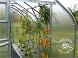 Greenhouse polycarbonate TITAN Dome 320, 25 m², 2.5x10 m, Silver