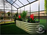 Greenhouse Polycarbonate ZEN 5.98 m², 2.45x2.44x2.1 m, Green