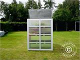 Mini Greenhouse, Polycarbonate, 0.29 m², 0.76x0.385x0.985 m, Aluminium