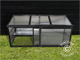 Mini Invernadero de suelo 0,61x1,83x0,86m, 1,12m², Negro