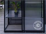 Mini Greenhouse, polycarbonate, 0.61x1.11x1.75 m, 0.68 m², Black