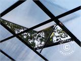 Greenhouse Glass/Polycarbonate ZEN 6.25 m², 2.5x2.5x2.28 m, Black