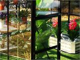 Växthus Glas/Polykarbonat ZEN 7,78m², 2,5x3,11x2,28m, Svart