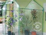 Polytunnel greenhouse 1.55x1.55x2.05 m, 2.4 m², Transparent