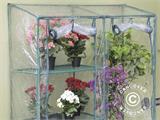 Lean-to greenhouse w/2 shelves, 0.48x1.43x1.52 m, 0.7 m², Green/Transparent