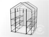 Polytunnel greenhouse XL, 1.43x1.43x1.95 m, Transparent