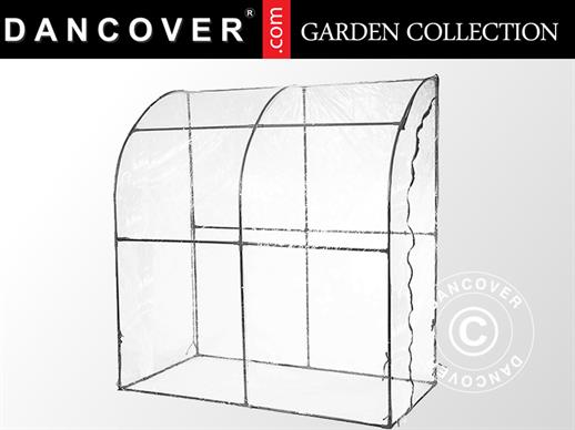 Invernadero adosado 1x2x2,15m, Transparente