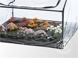 Raised Garden Bed, WPC, w/Greenhouse, 1.1x1.1x0.64/0.94 m, Anthracite/Clear