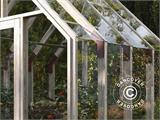 Wooden Greenhouse/garden gazebo w/shed, 2,4x4.31x2.83 m, 9.4 m², Grey