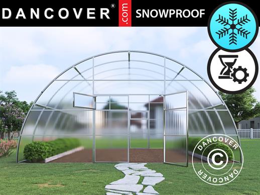 Greenhouse polycarbonate, Strong NOVA 36 m², 6x6 m, Silver