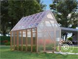 Wooden greenhouse Aigle, 2.1x3.1x2.59 m, 6.5 m², Natural