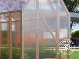 Wooden greenhouse Aigle, 2.1x4.15x2.59 m, 8.7 m², Natural