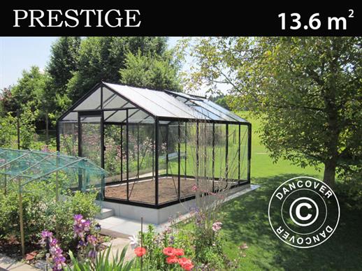 ACD Drivhus glas, FLORA 13,6m², 3,06x4,45x2,83m, Sort