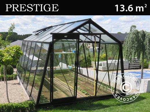 ACD Drivhus glas, VESTA 13,6m², 3,06x4,45x2,37m, Sort